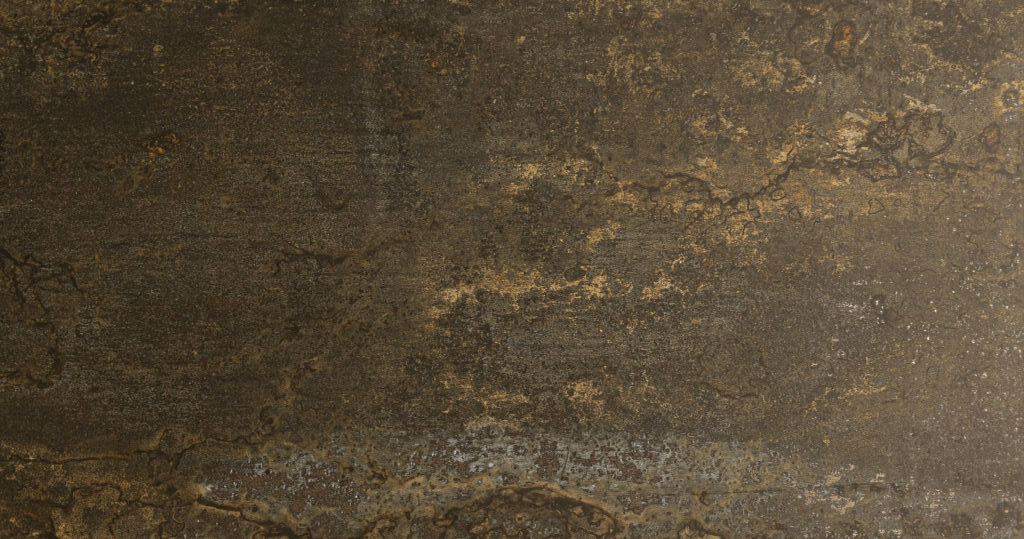Metarust Nero Carving Metallic Tile
