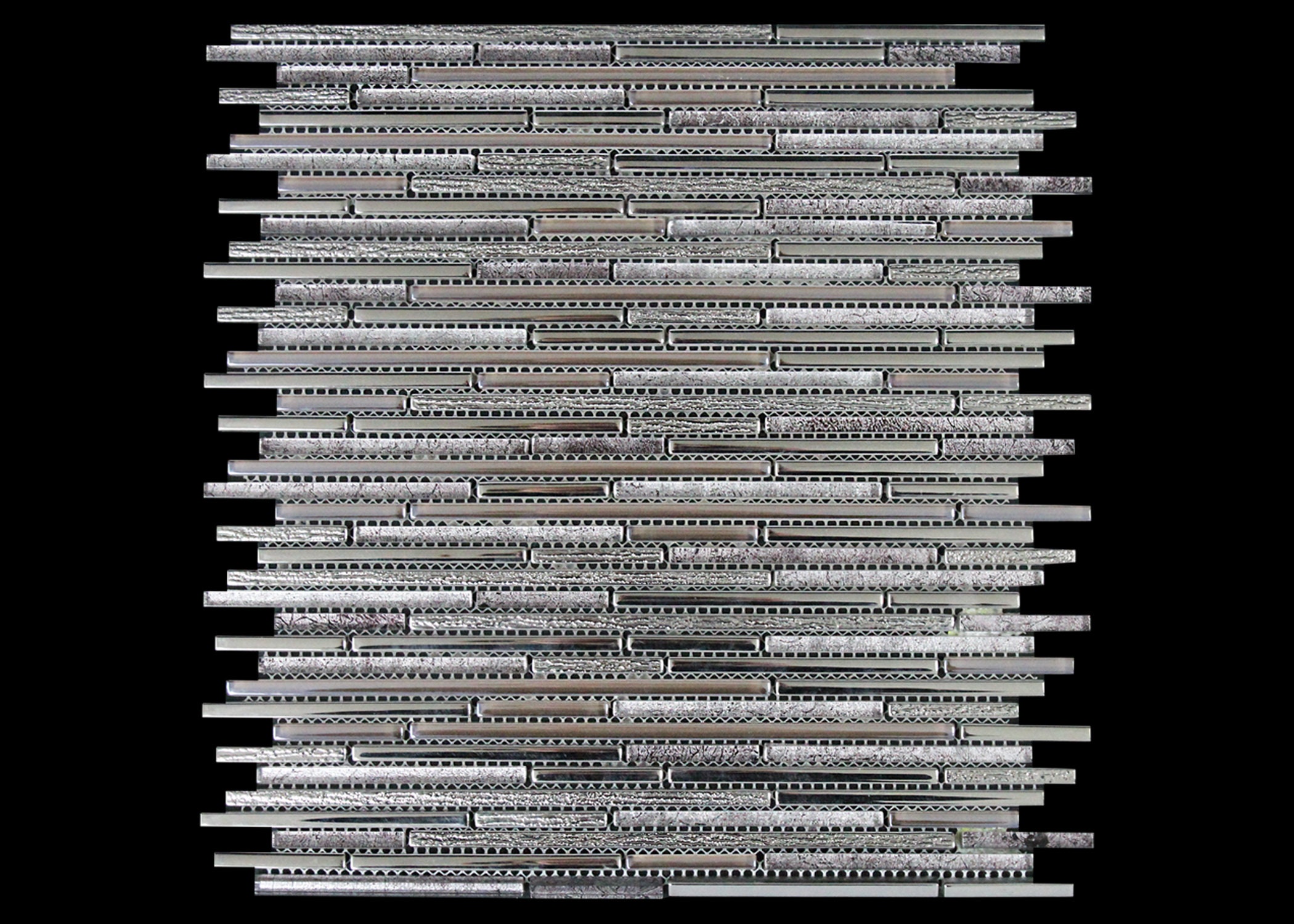 GR Cosmos Stainless and Glass Mesh Mosaic