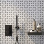 Porcelain Basketweave Mosaic Tile