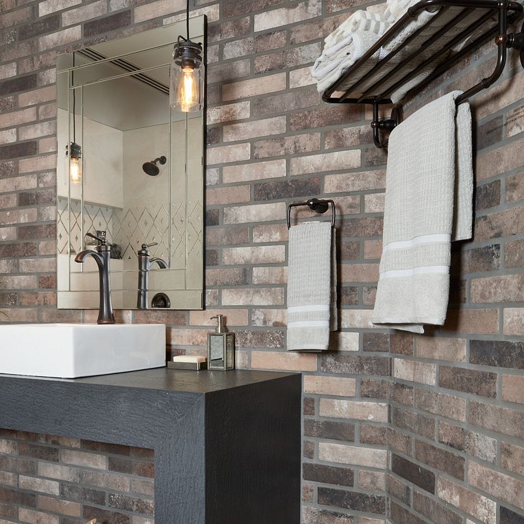 Castle Br Porcelain Subway Tile