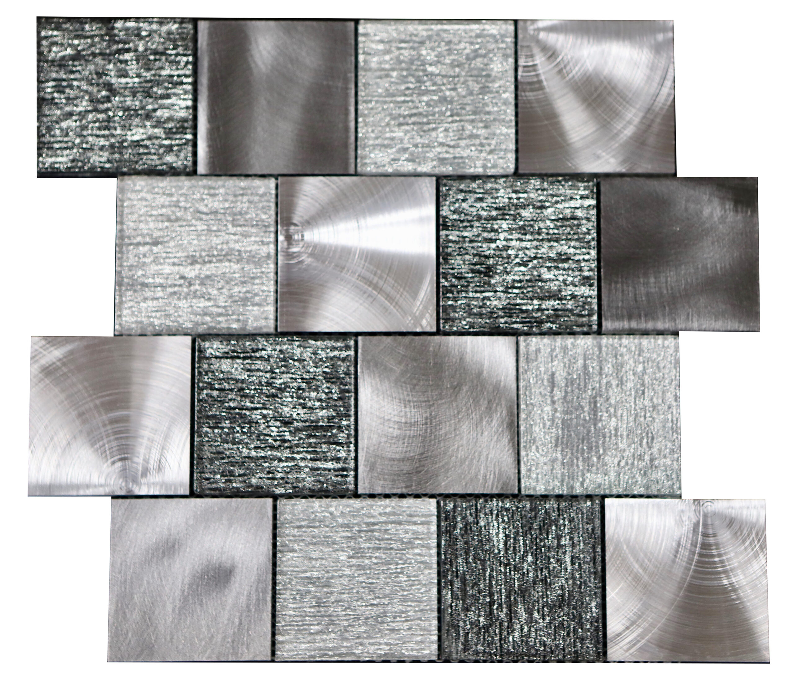 Tanis Silver Glass & Metal Mosaic
