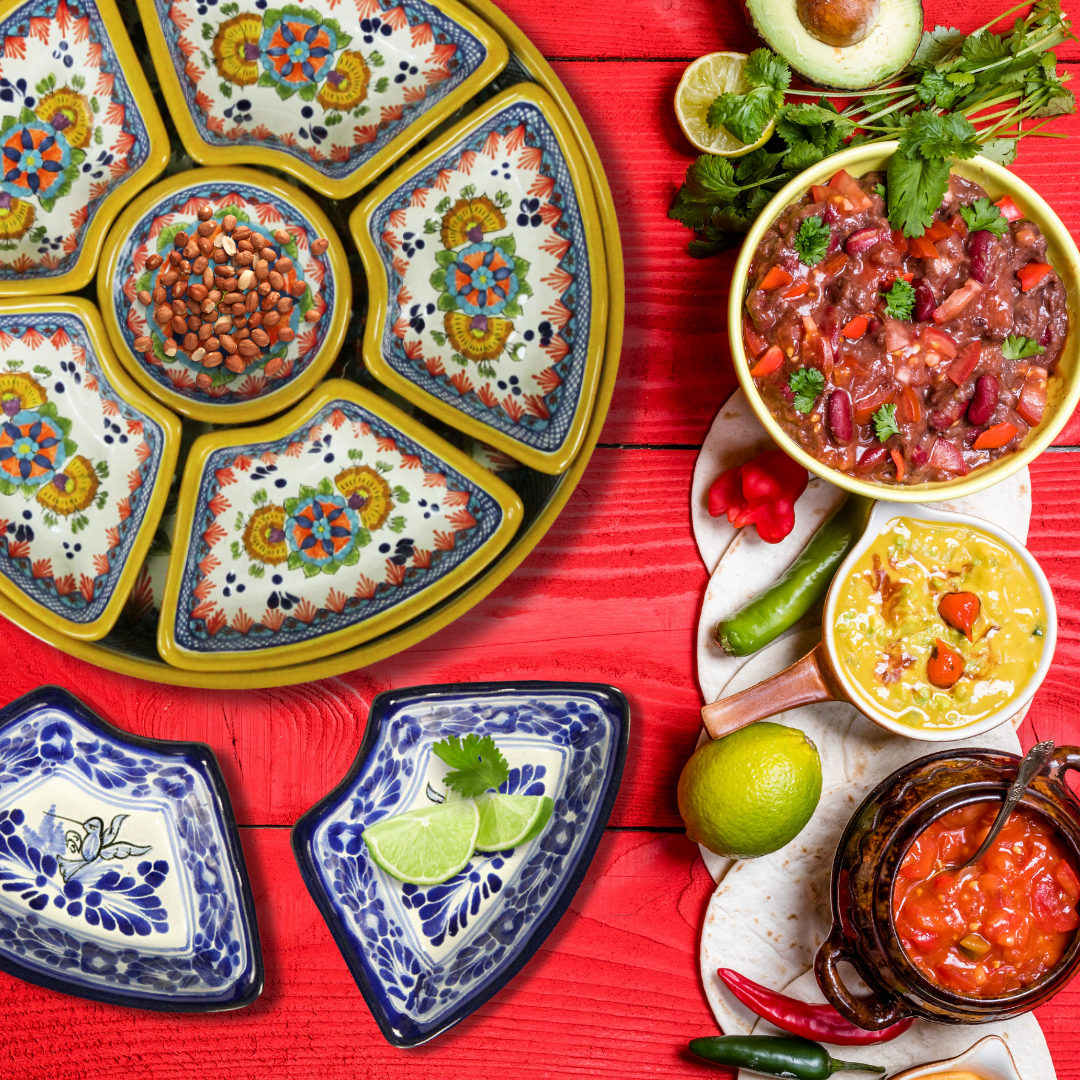 7pc Talavera Party Plate Set