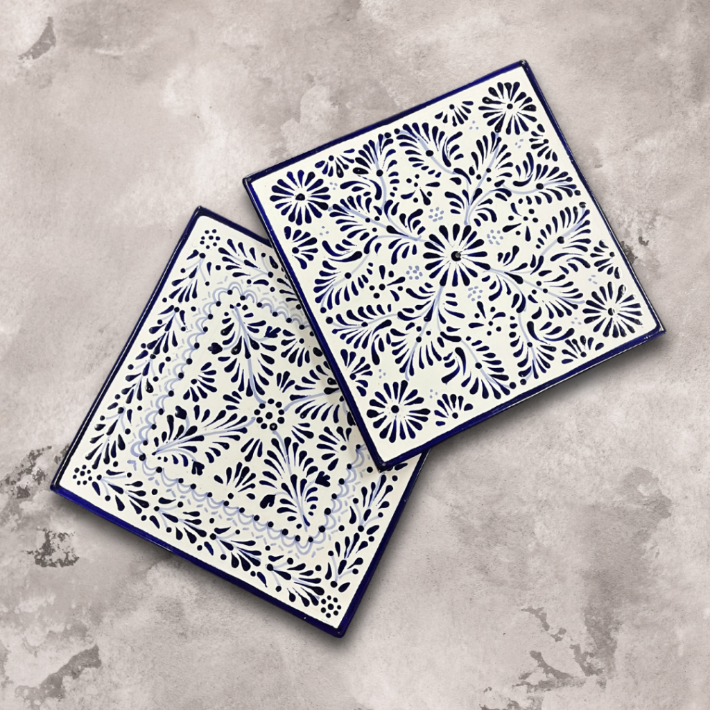 Decorative Blue Talavera Tile