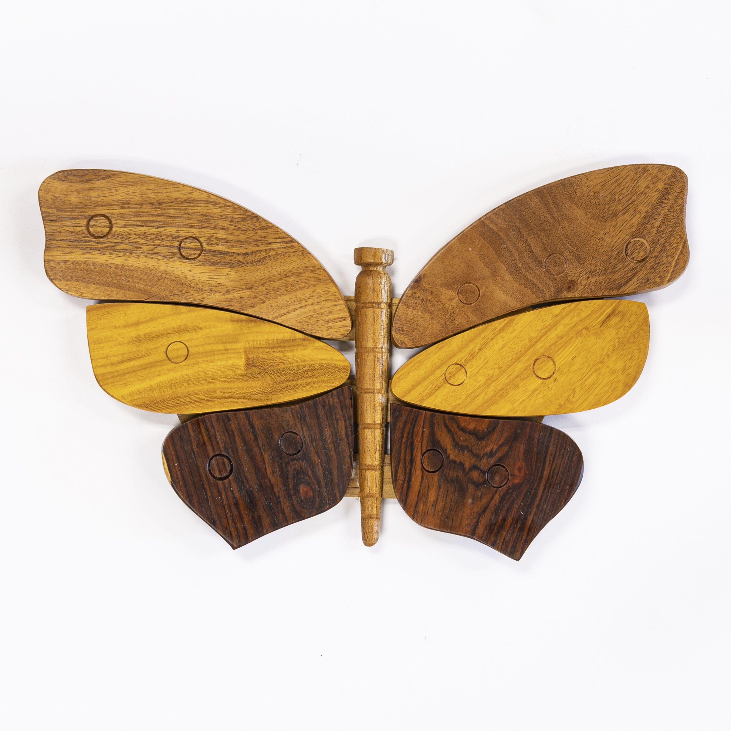 Handmade Exotic wood Butterfly shape Trivet