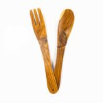 14″ Exotic Wood Fork and Spoon serving set