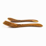 14″ Exotic Wood Fork and Spoon serving set