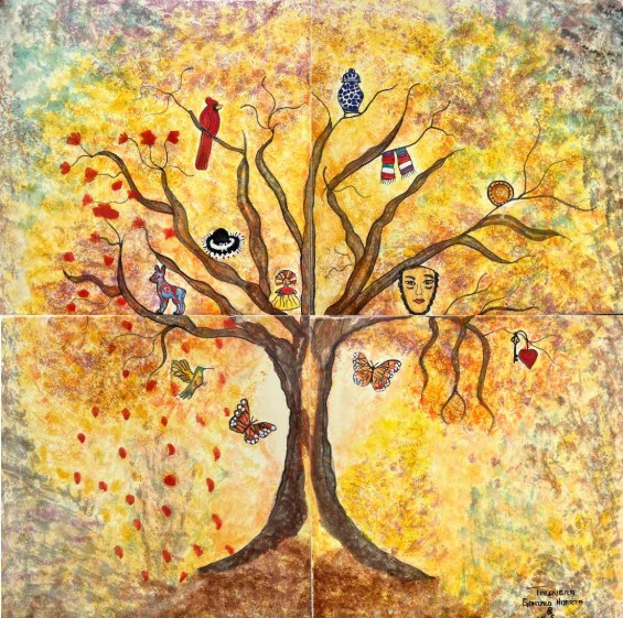 Talavera Mural Arbol de la Vida