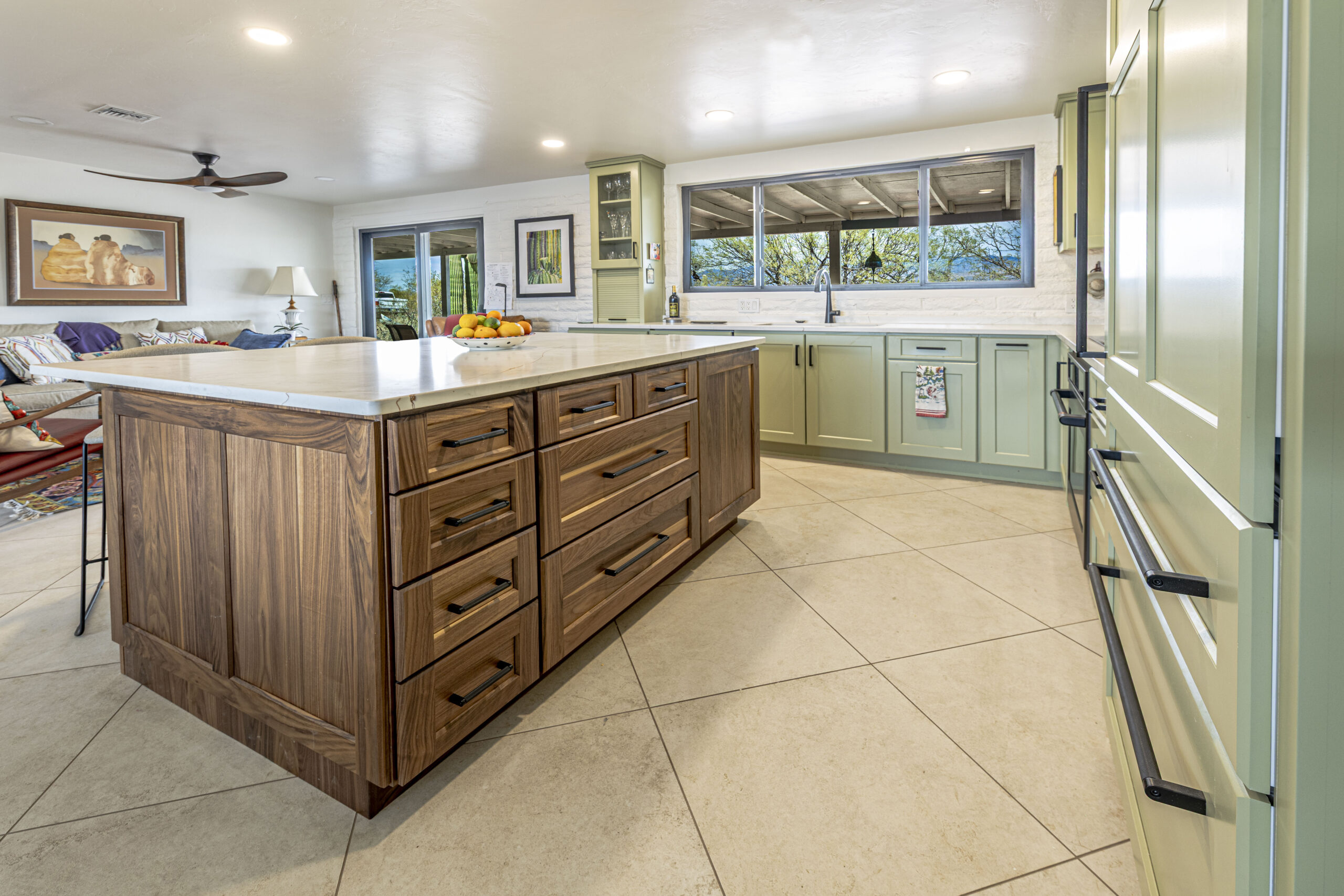 Transitional Two-Tone Kitchen Remodel ED Residence