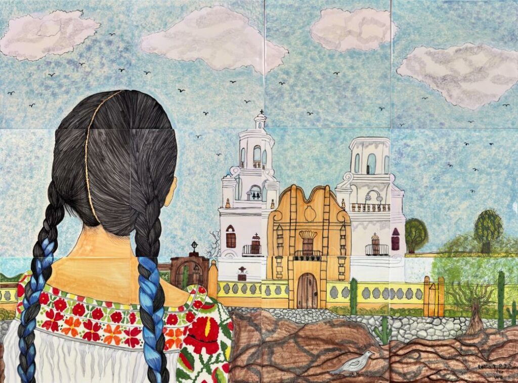 Talavera Mural Mision San Xavier