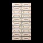 Lens Yellow Porcelain gloss relief deco tile – 12×24