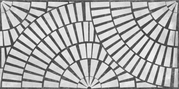 Cement Bricks Nero Porcelain big depth embossed deco tile – 24×48
