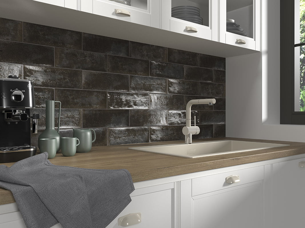 Village Dawn Ceramic deco tile – 4×12
