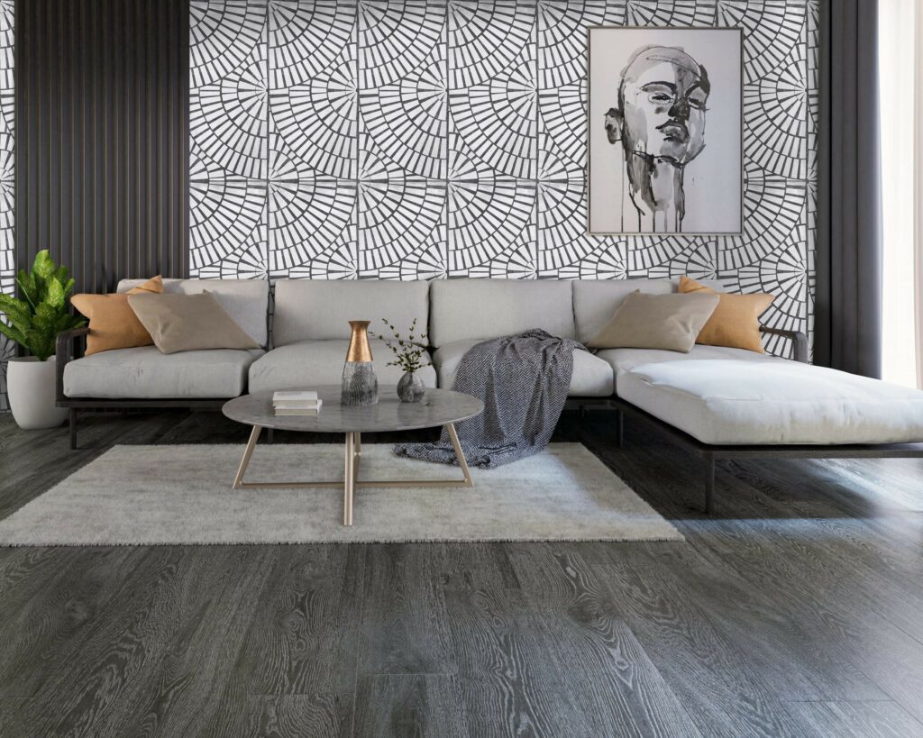 Cement Bricks Nero Porcelain big depth embossed deco tile – 24×48