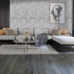 Cement Bricks Nero Porcelain big depth embossed deco tile – 24×48