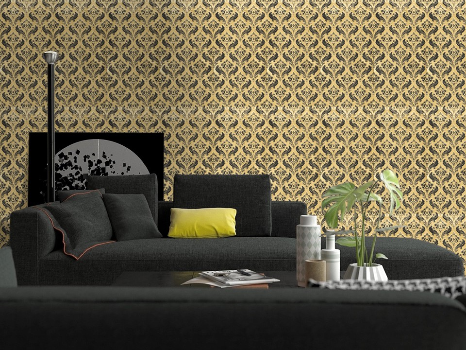 Tapiz Ceramic gloss metallic look deco tile -12×24