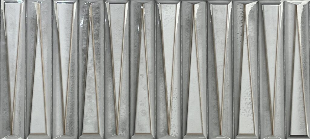 Marina Gray Ceramic gloss deco tile – 12×24