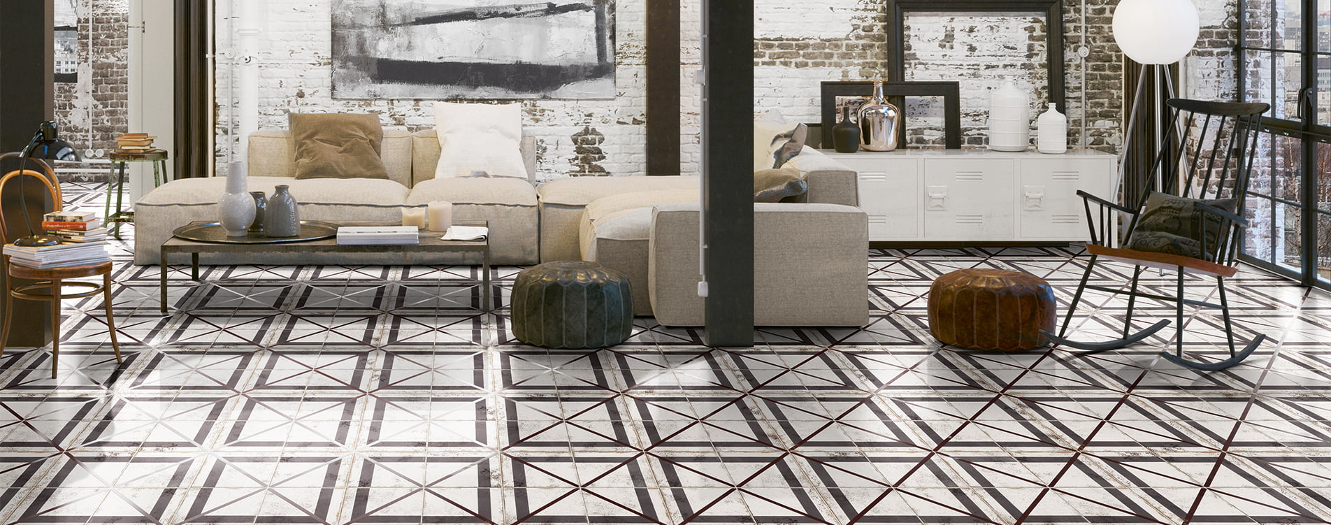 Lancia Metallici Porcelain deco tile – 8 x 8