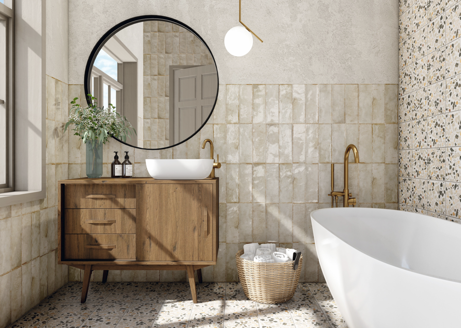 Armony White Ceramic deco tile – 4×12