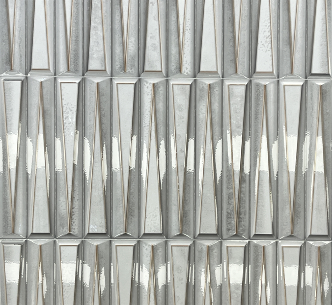 Marina Gray Ceramic gloss deco tile – 12×24