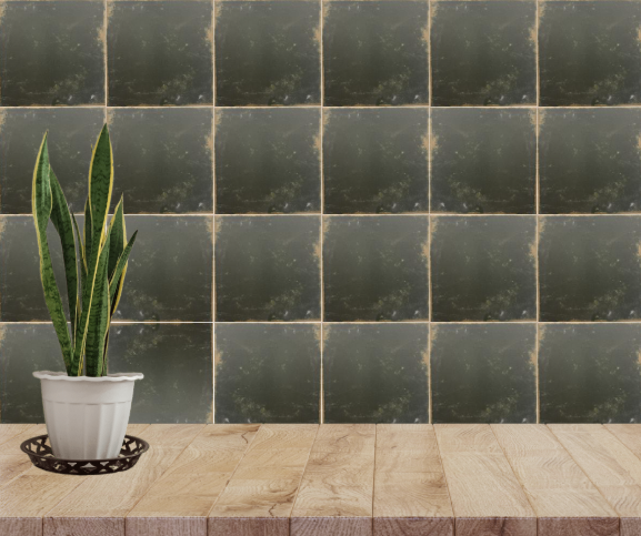 Savona Dark base Matte Ceramic tile -8″x 8″