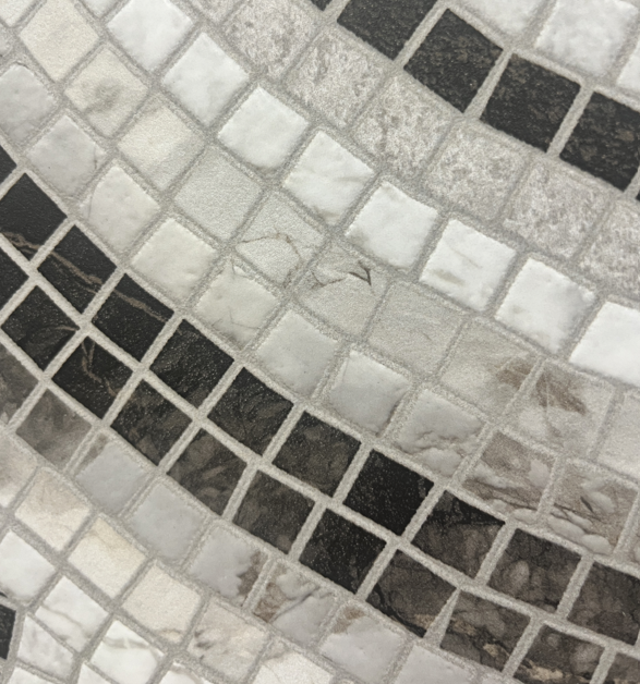 Vintage Gray Chips Porcelain big depth embossed deco tile – 24×48