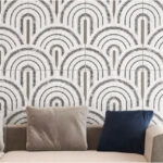 Vintage Gray Chips Porcelain big depth embossed deco tile – 24×48