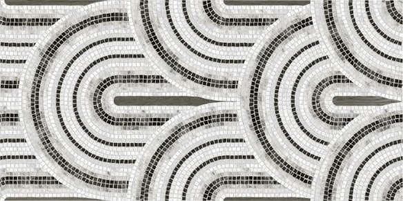 Vintage Gray Chips Porcelain big depth embossed deco tile – 24×48