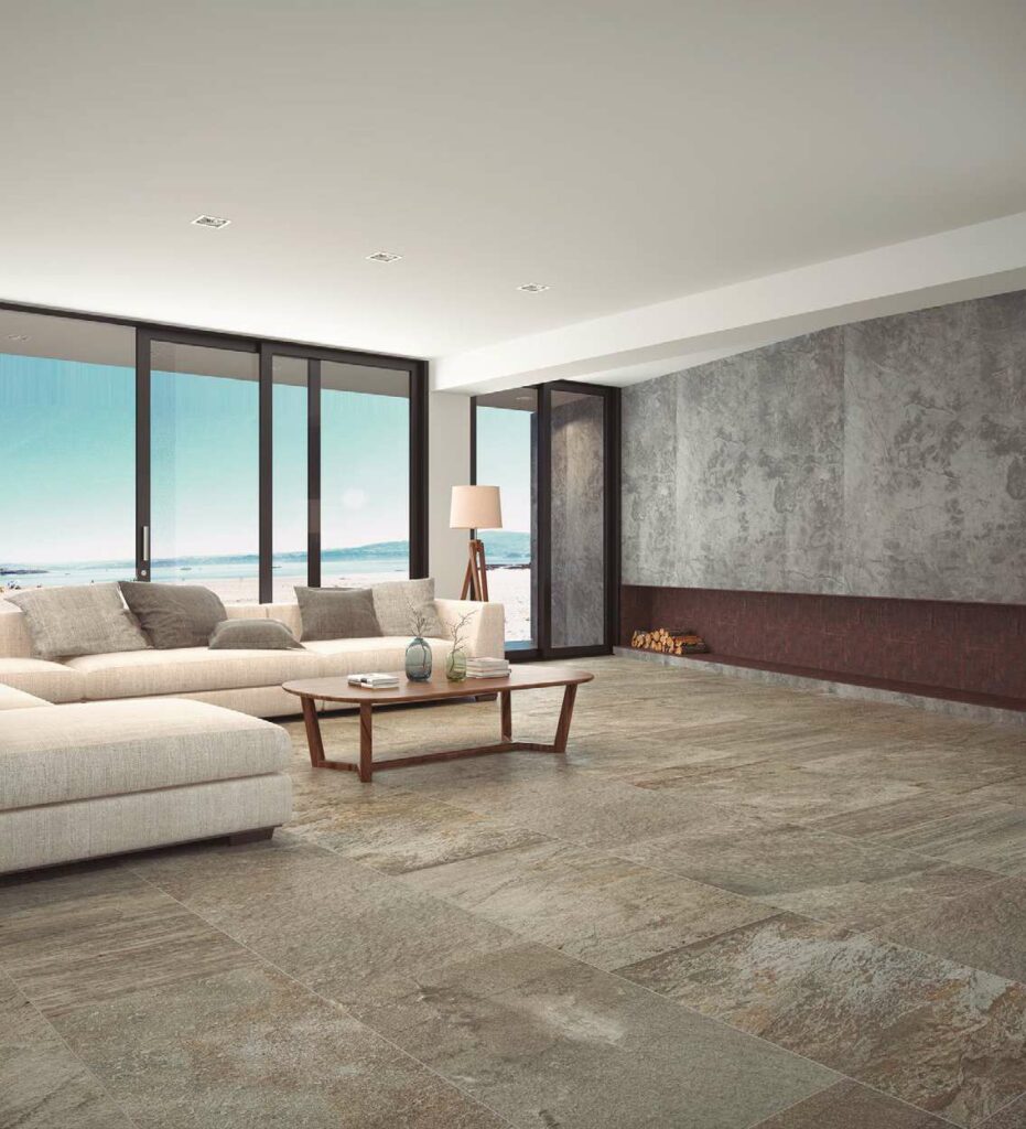 DAL Quartzite Super Gres red body porcelain tile -18″x36″