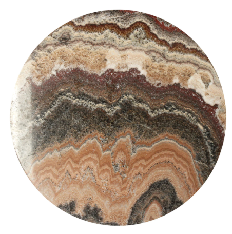 Multicolor Onyx Lazy Susan – 14″ Natural Stone Turntable