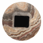 Multicolor Onyx Lazy Susan – 14″ Natural Stone Turntable