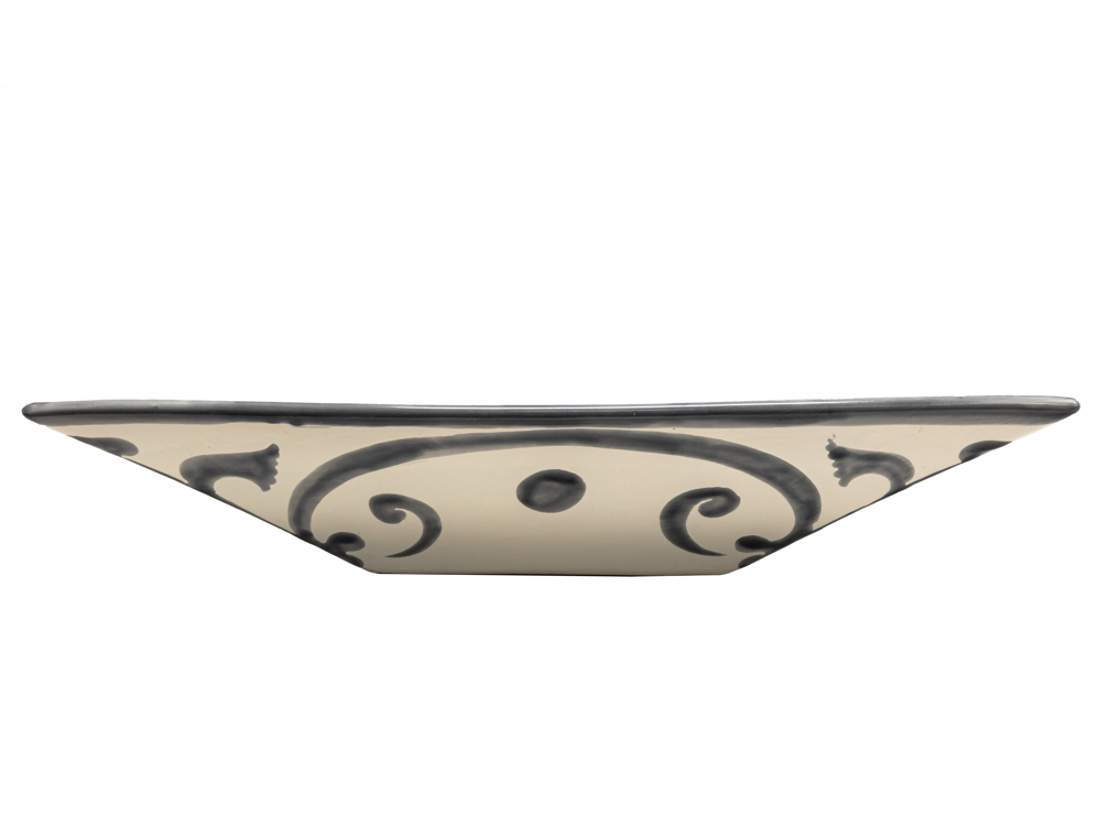Milan Gris Rectangular Talavera Sink – Handcrafted Mexican Artistry