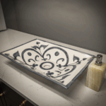 Milan Gris Rectangular Talavera Sink – Handcrafted Mexican Artistry