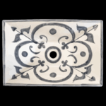 Milan Gris Rectangular Talavera Sink – Handcrafted Mexican Artistry