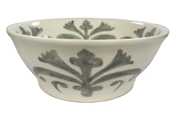 Traditional Gray Mexican Talavera – Round Sink