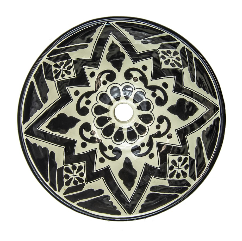 MD Negro Round Mexican Talavera Sink – Artisanal