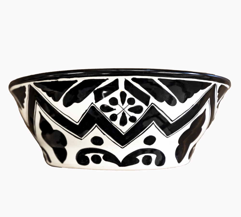 MD Negro Round Mexican Talavera Sink – Artisanal