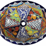 MR Oval Traditional Mexican Talavera Sink – Multicolor