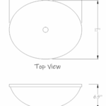 Traditional Mexican Talavera oval sink – Black and Yellow