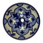 Traditional AL 217 Talavera Round Sink – Blue