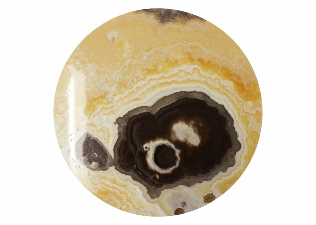 Luxury Multicolor Onyx Lazy Susan – 18″ Natural Stone Turntable