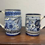 Talavera Puebla Beer Mug – Hand-Painted Mexican Pottery