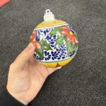 4″ Handmade Traditional Mexican Talavera-Tree Ornament