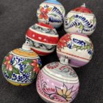 4″ Handmade Traditional Mexican Talavera-Tree Ornament