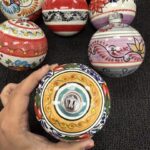 4″ Handmade Traditional Mexican Talavera-Tree Ornament