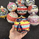 4″ Handmade Traditional Mexican Talavera-Tree Ornament