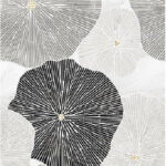 Geometric Bricks Grey 24″x48″ Matte Porcelain Wall Tile – Modern Floral Pattern
