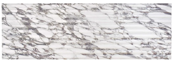 Fluted Calacatta Viola Porcelain Tile 16×48 – Satin Rectified Marble-Look Wall Tile Indoor/Outdoor