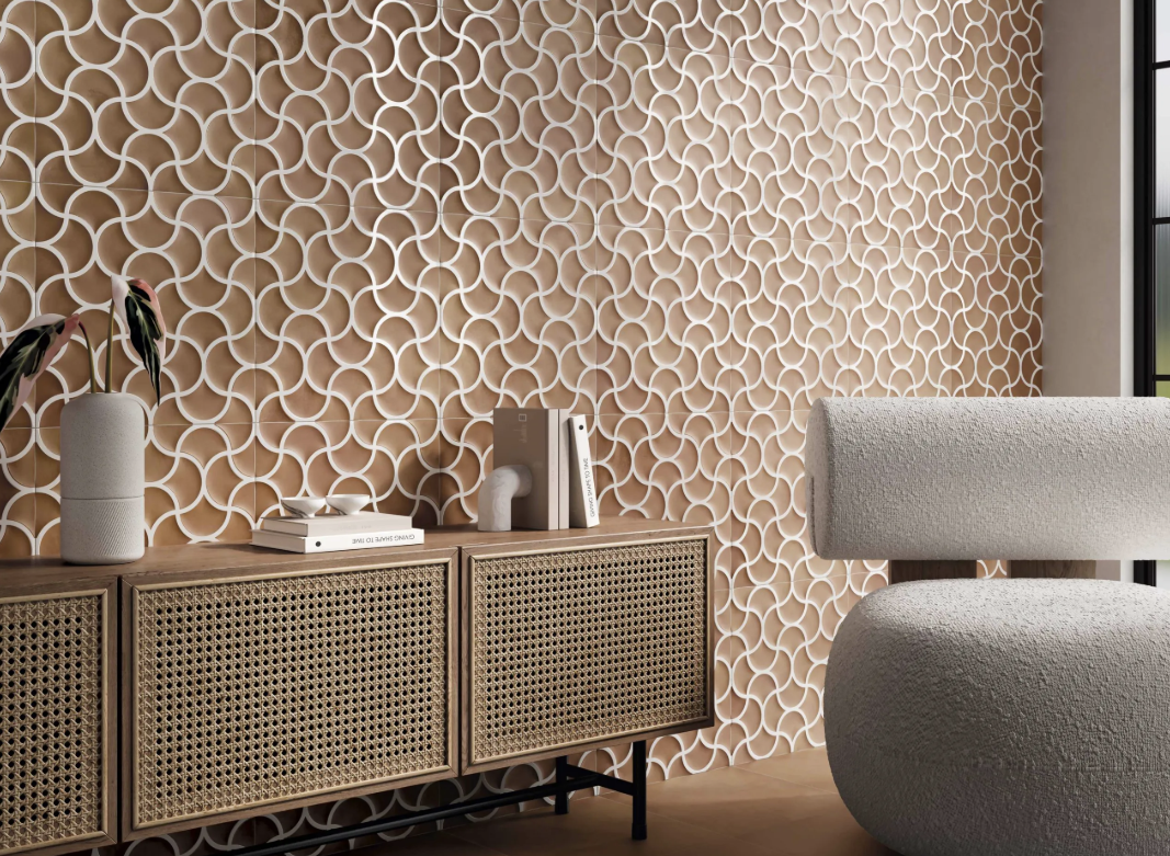 Bari Lattice Cotto Porcelain Tile 13″x13″ – Matte Finish wall tile