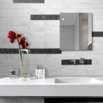 Himalaya Collection Ceramic Tile 3″x18″ – Textured Marble Look, Matte Finish (Wall & Floor)