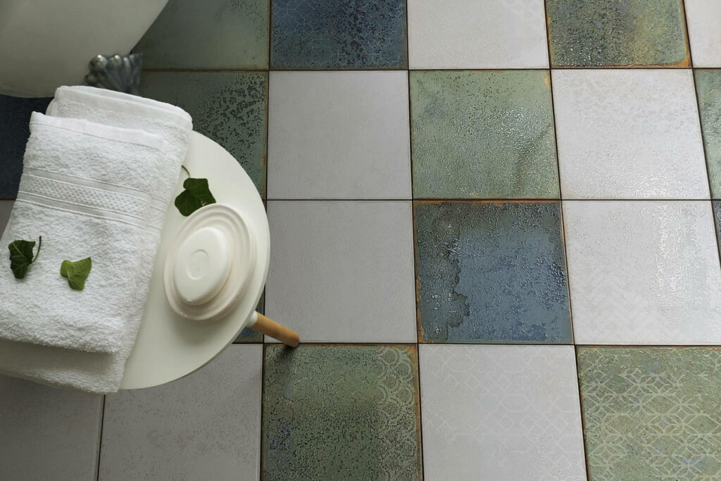 Austral Verde Spanish Rustic Green Porcelain Tile 10×10 Glossy Floor & Wall Tile